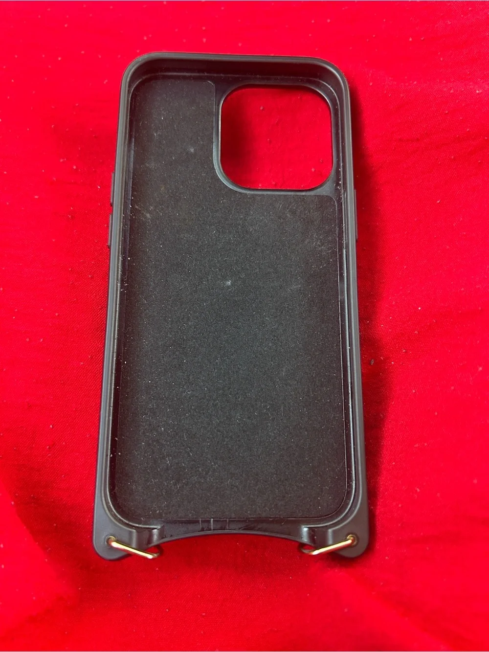 Bandolier Taupe Leather Phone Case with Snap Card Pocket